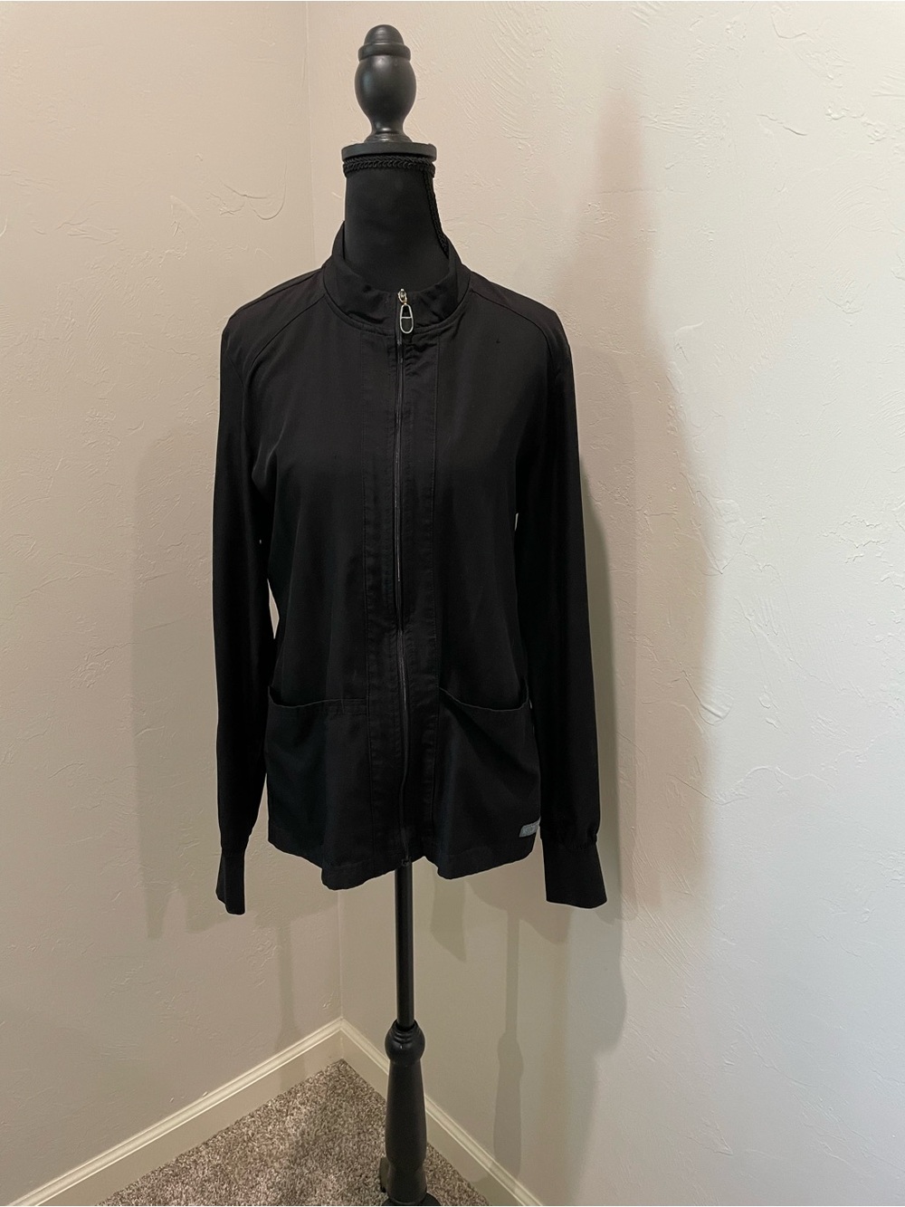 Med Couture Black and Grey set of 2 scrub jackets